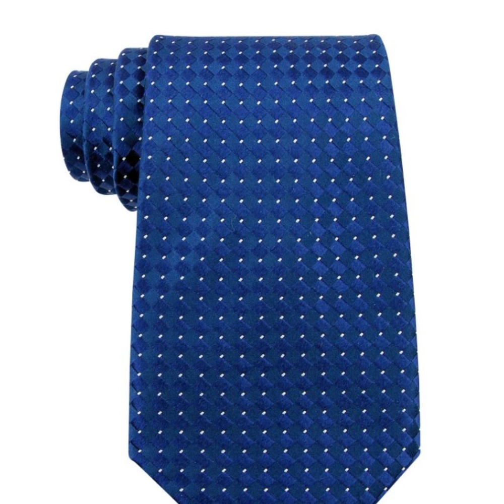Kenneth Roberts Necktie Platinum Men's Parquet Tie